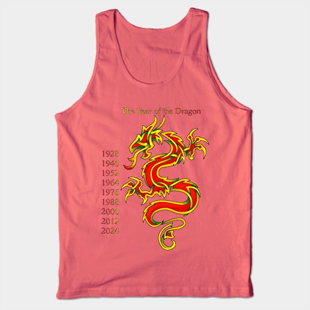 Chinese Dragon Tank Top by KnotYourWorld4